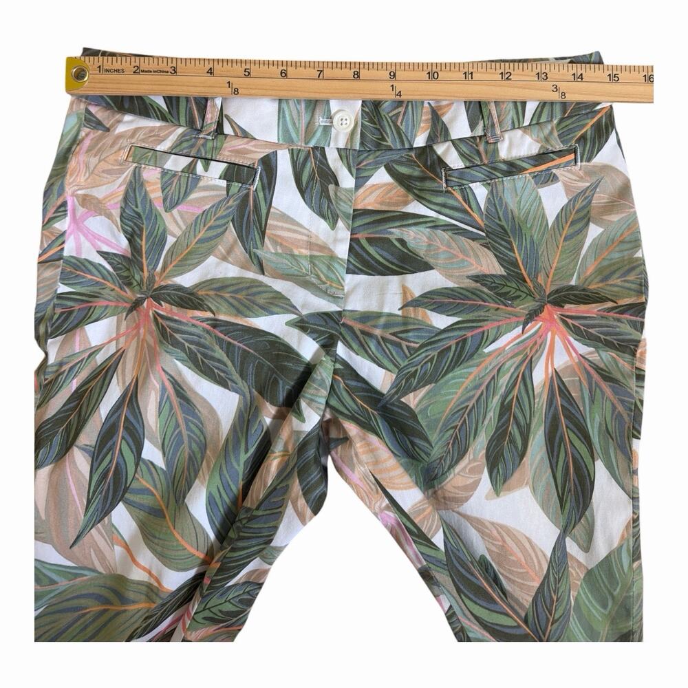 Brooks Brothers Natalie Fit Botanical Print Pant Size 4 Mid-Rise Ankle Casual - Picture 6 of 12